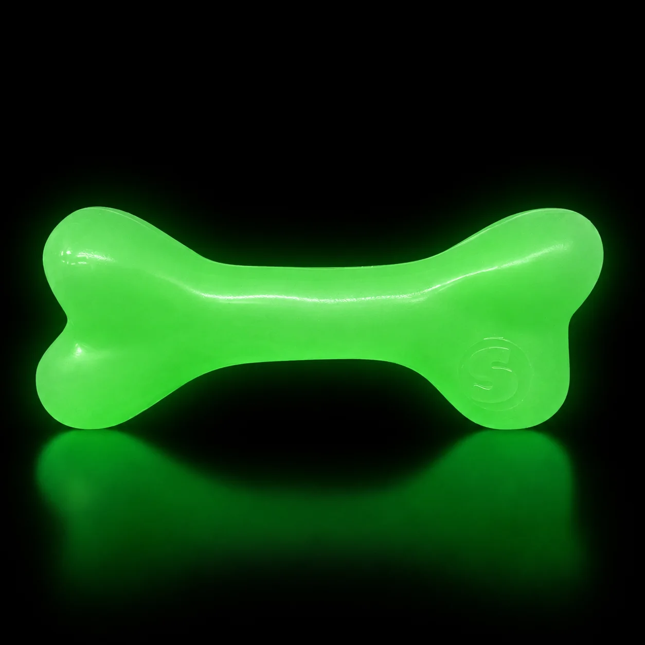 PUP-X Rubber Glow in the Dark Chew Bone Dog Toy - Durable, Floats, Chew Toy for Large Dogs | USA by SodaPup