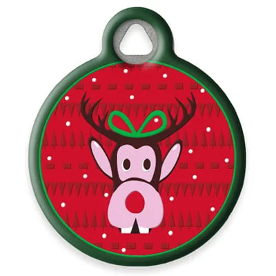 Ugly Sweater Pet ID Tag by Dog Tag Art by Lupine Pet