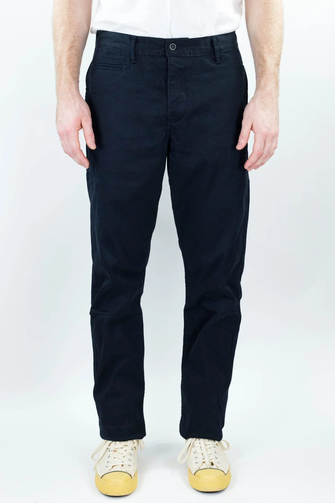Coal Miner Navy 9 oz Japanese stretch sateen twill by Left Field NYC