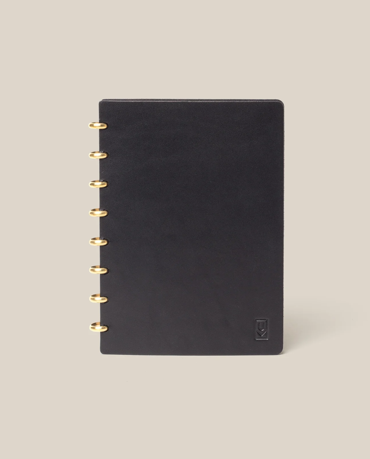 Discbound Heirloom Journal (Black Leather - Standard 6" x 8.5") by Ugmonk