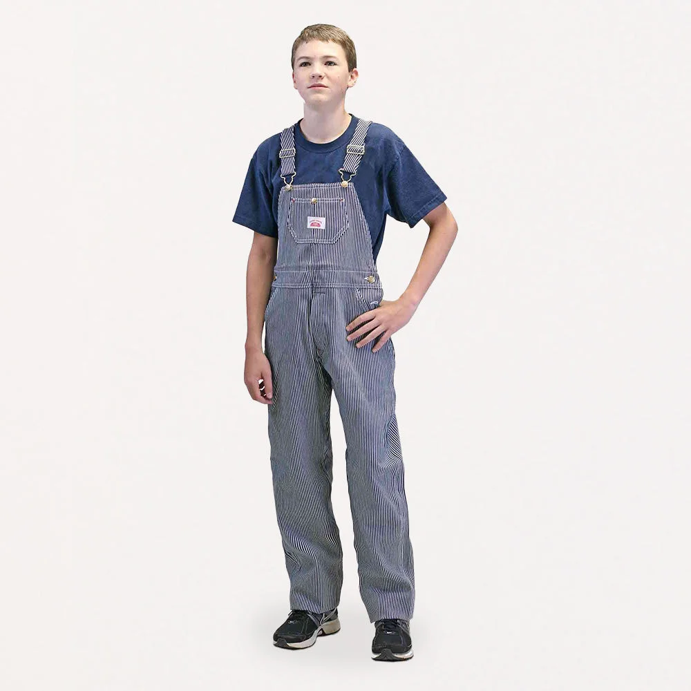 #63 Superior Youth Stripe Bib Overall by Round House