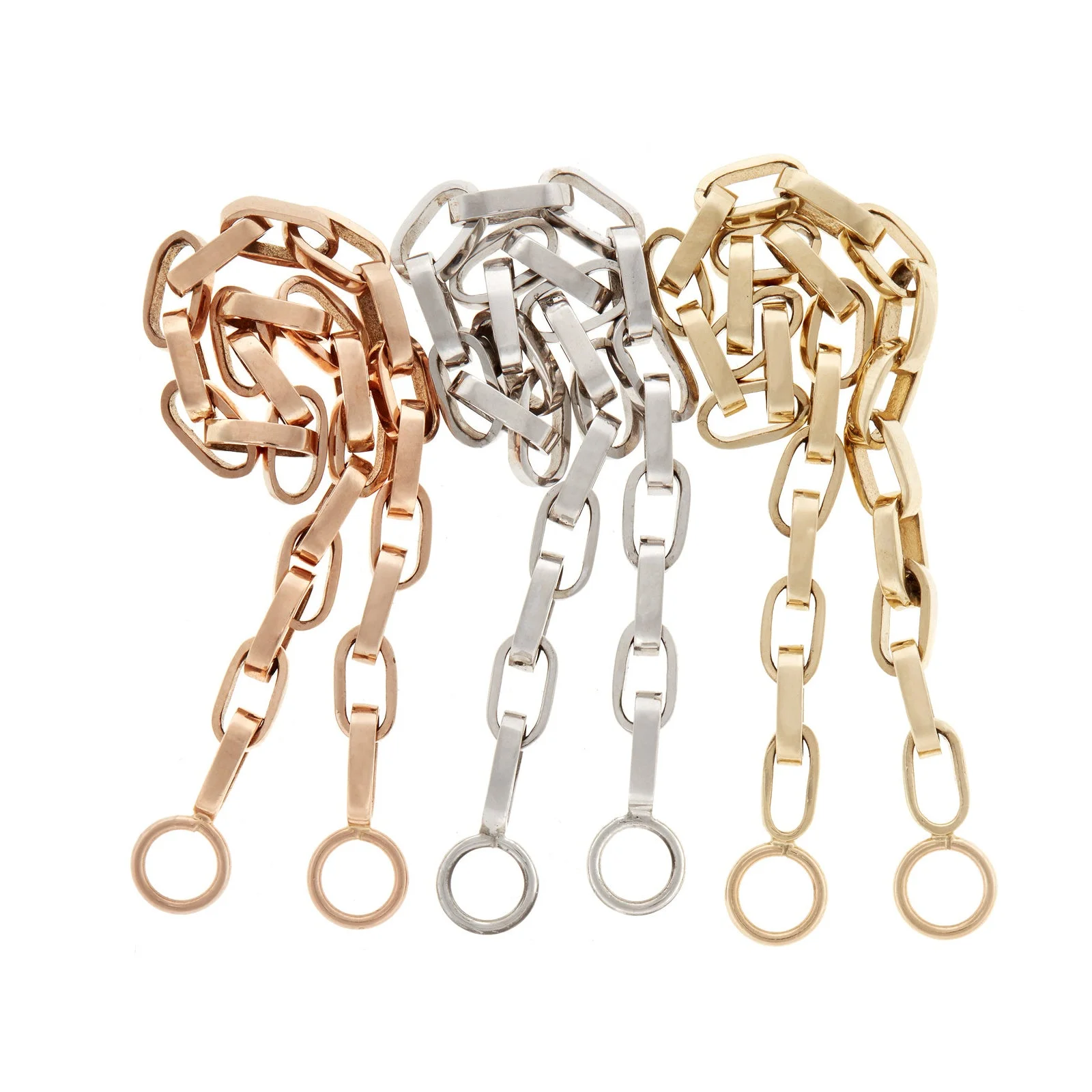 Handmade Biker Chain Necklace in Gold by Marla Aaron