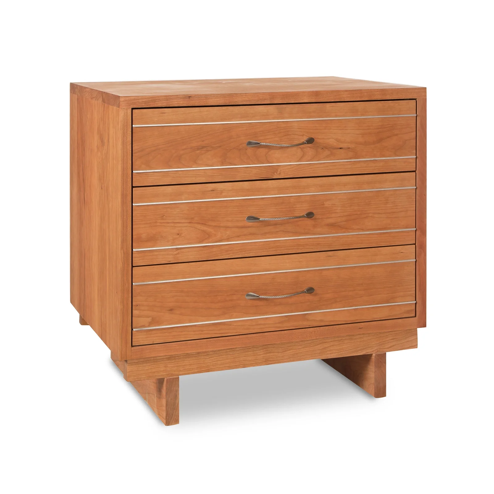 Contemporary Cable 3-Drawer Chest by Vermont Woods Studios