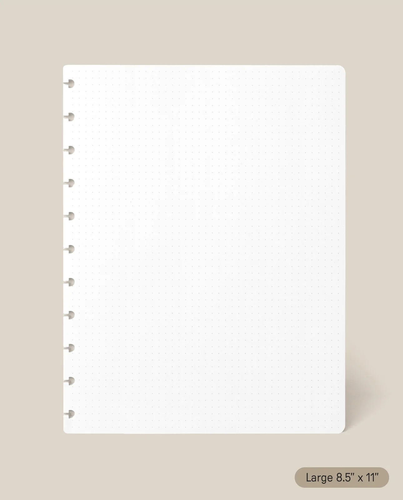 Large Discbound Journal Refill - Dot Grid (8.5" x 11") by Ugmonk