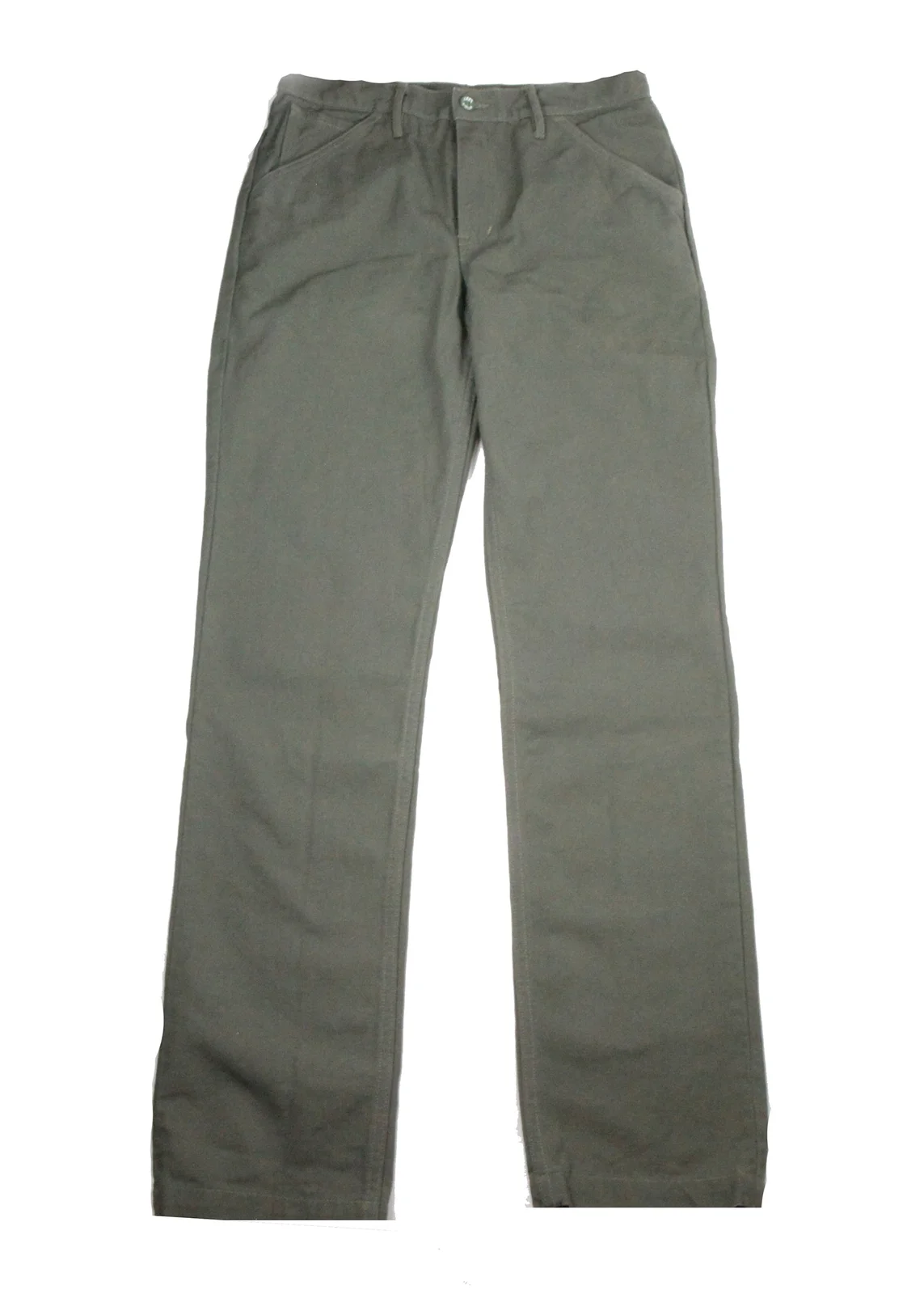 Olive Green Mt Vernon 13 oz Work Uniform Chino by Left Field NYC