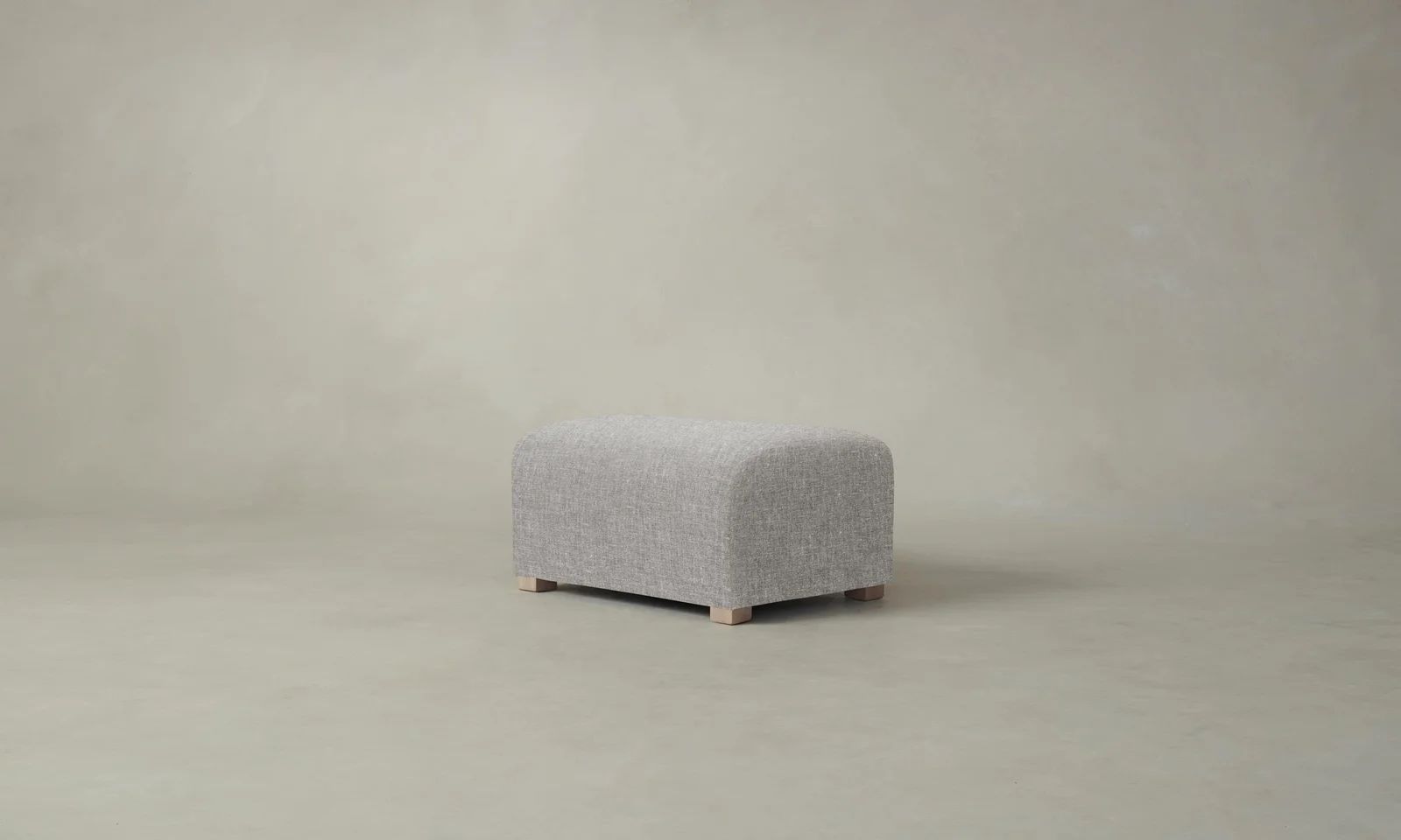 The Lenox Ottoman - Heritage Belgian Linen Agate by Maiden Home