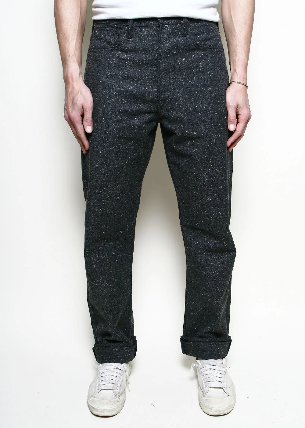 Relaxed Strider // Black Neppy Herringbone by Rogue Territory
