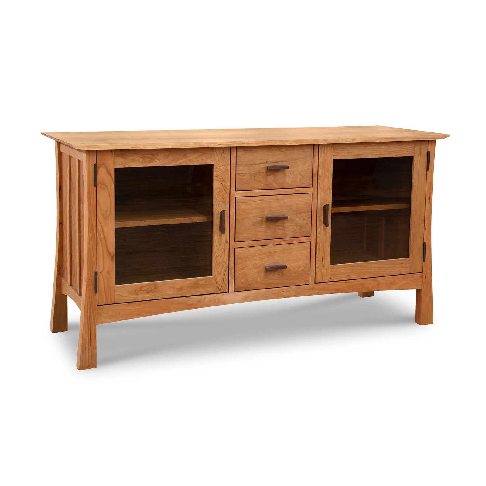 Contemporary Craftsman 3-Drawer Media Console by Vermont Woods Studios