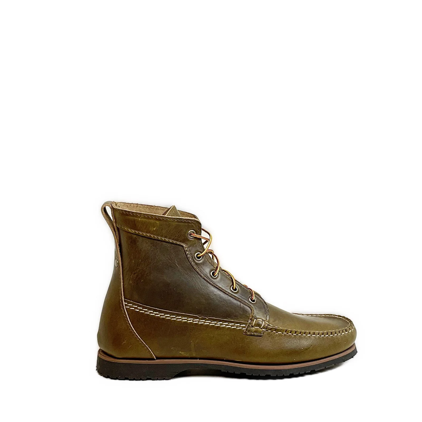 Mens Camp Boot LE: Horween Olive by Quoddy