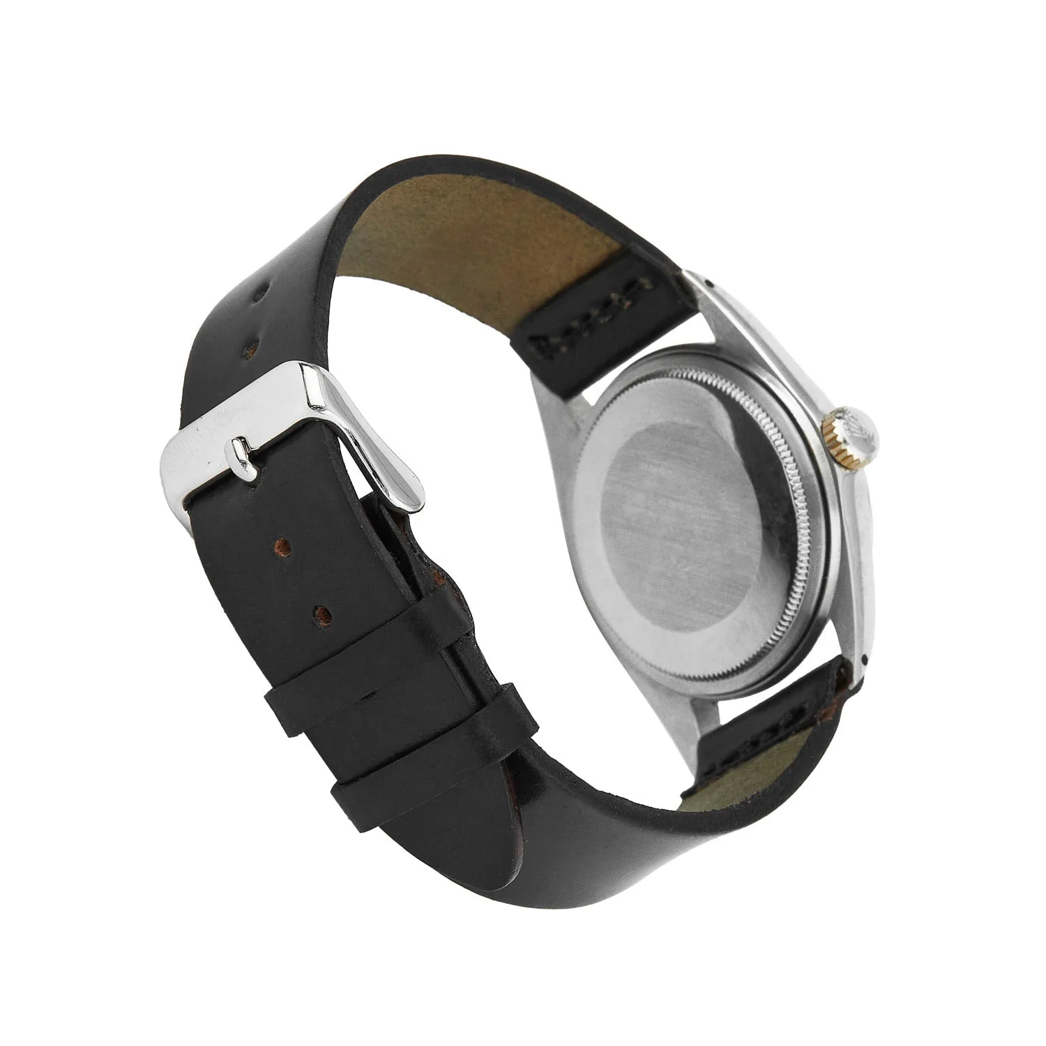 Horween Shell Cordovan Leather Watch Strap - Black (20mm) by Ashland Leather
