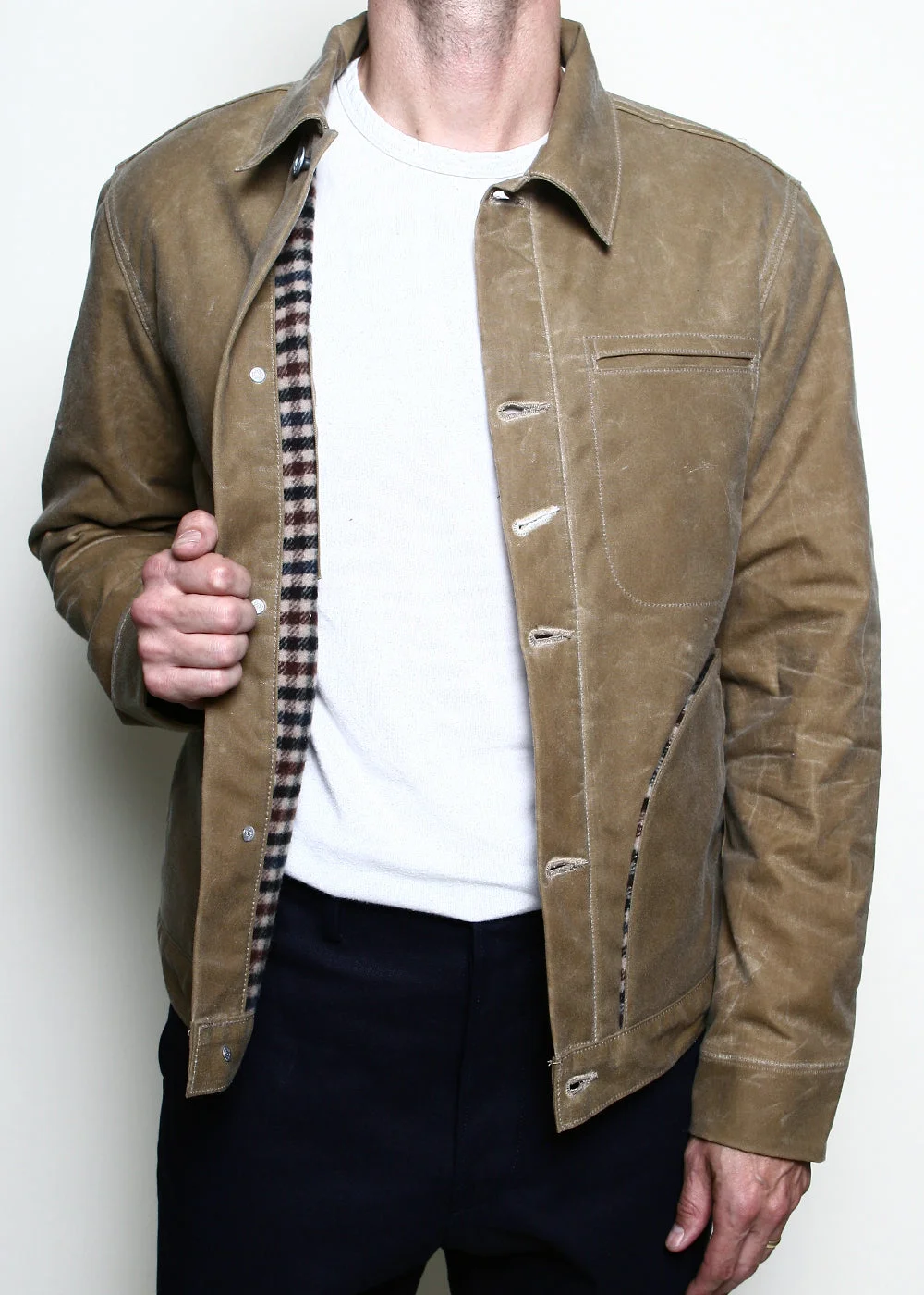 Supply Jacket // Lined Gingham Tan Ridgeline by Rogue Territory