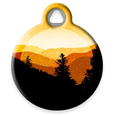 Golden Mountains Pet ID Tag by Dog Tag Art by Lupine Pet