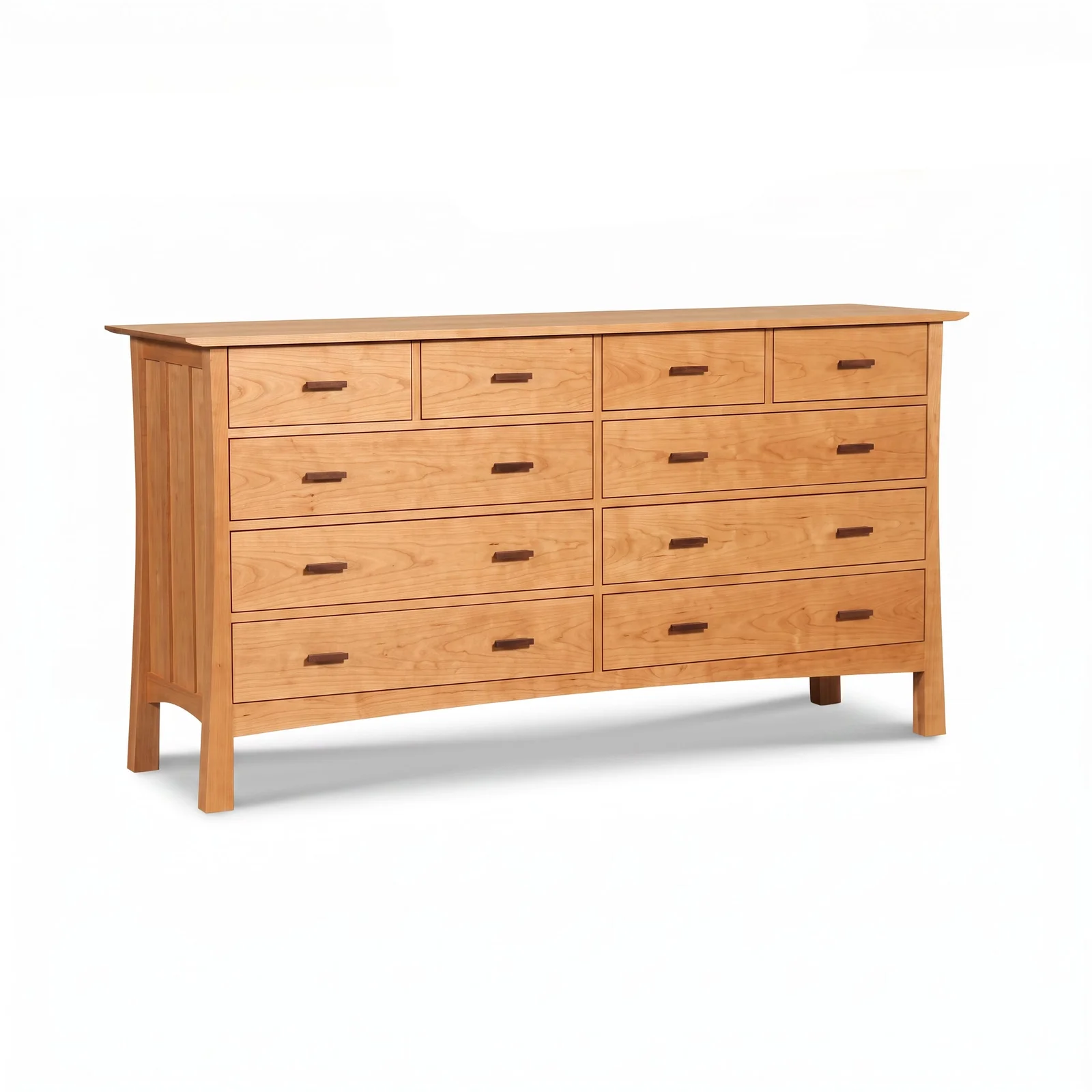 Contemporary Craftsman 10-Drawer Wide Dresser by Vermont Woods Studios