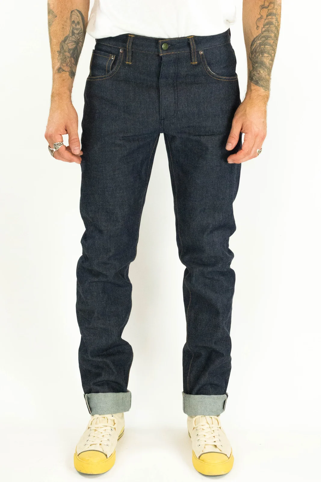 Chelsea Vidalia Mills 14 oz Indigo Selvedge(last of the dark blue indigo run) by Left Field NYC