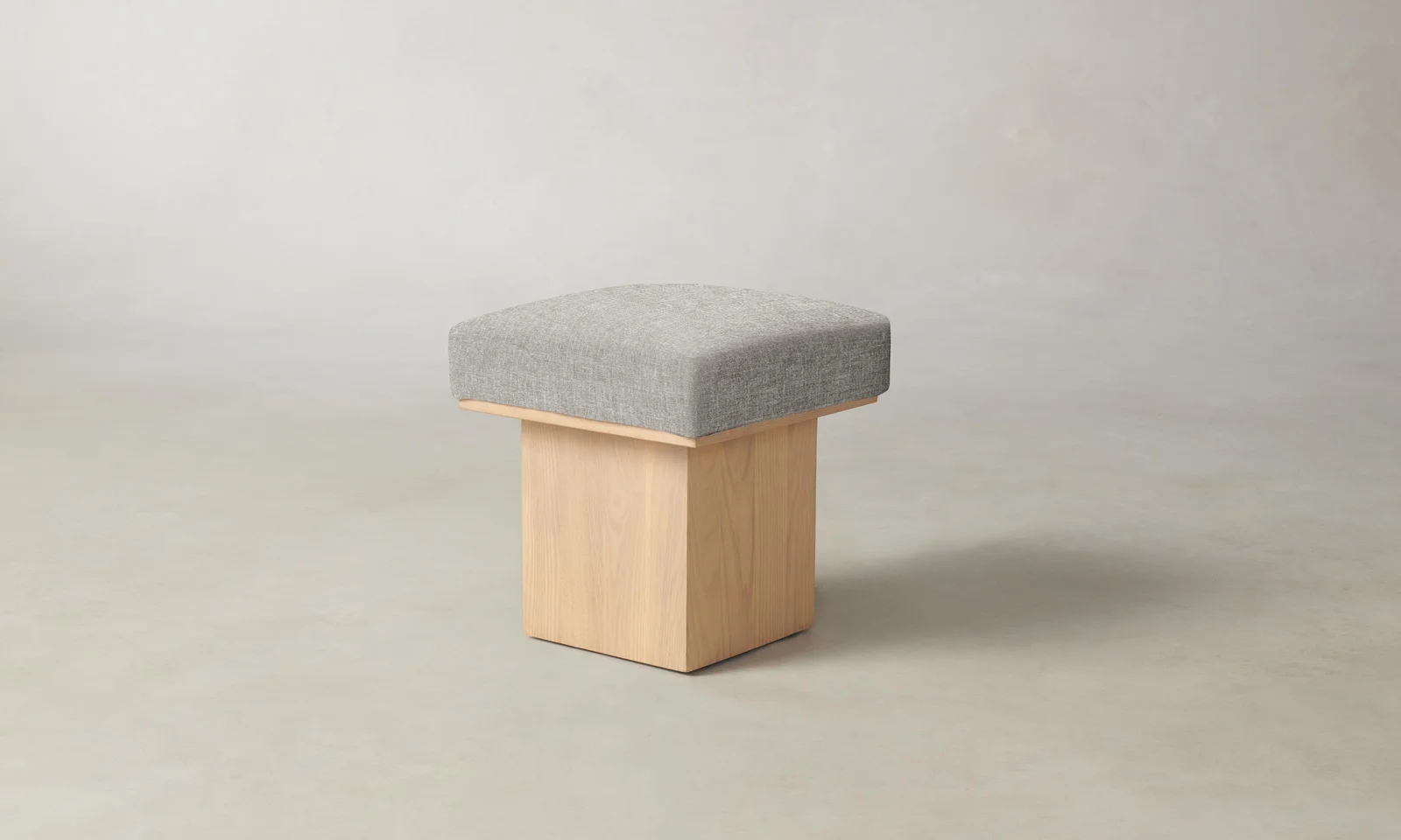 The Mulberry Ottoman - Heritage Belgian Linen Agate by Maiden Home