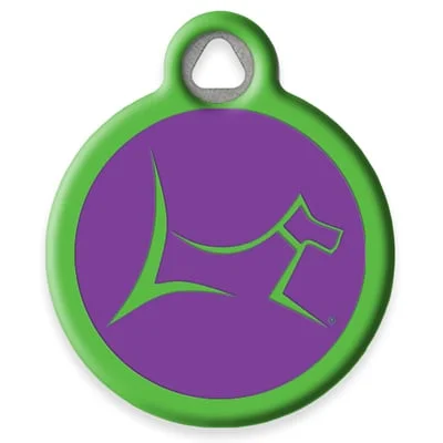 Hampton Purple Pet ID Tag by Dog Tag Art by Lupine Pet