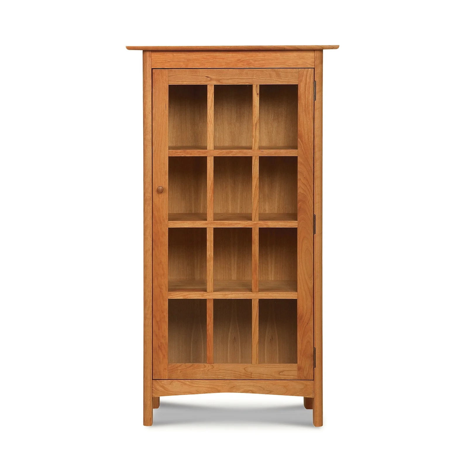 Heartwood Shaker Glass Door Bookcase by Vermont Woods Studios