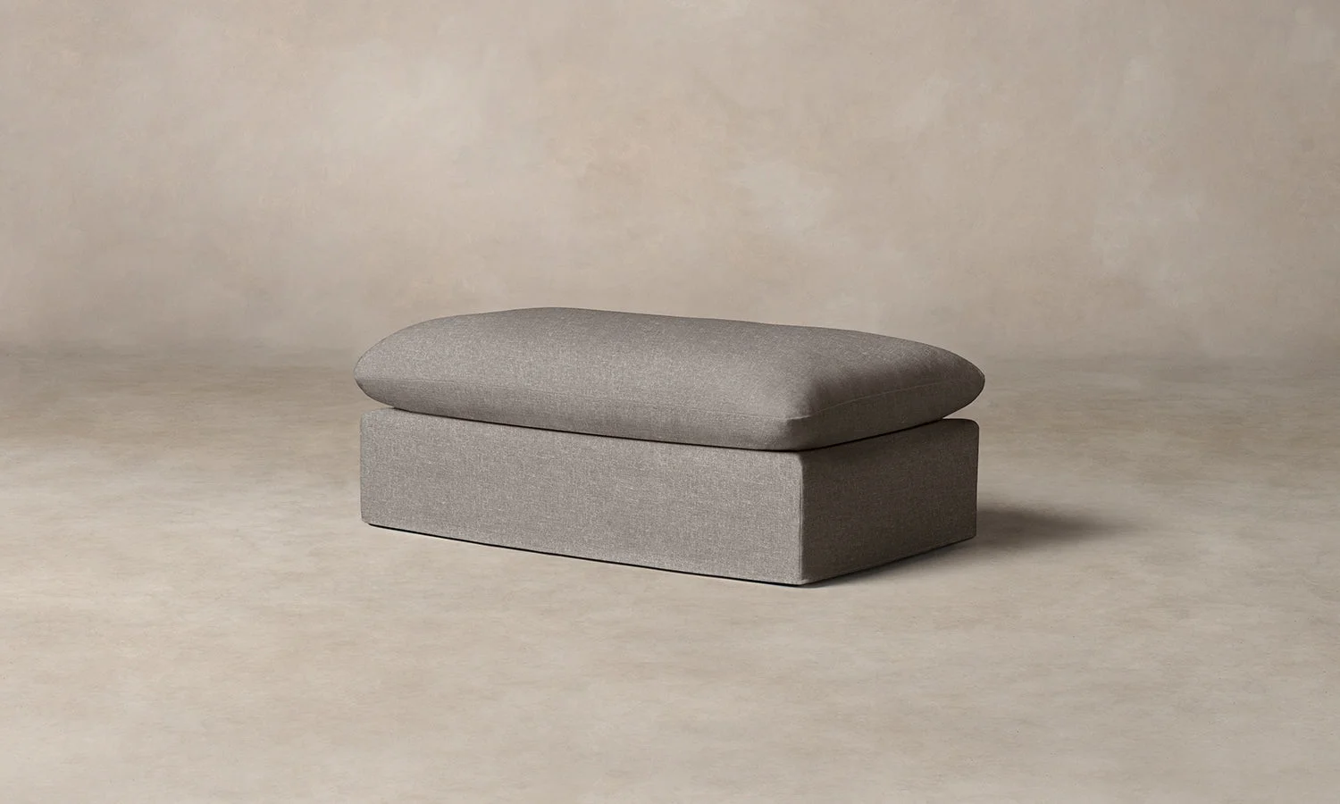 The Dune Ottoman - Heritage Belgian Linen Agate by Maiden Home