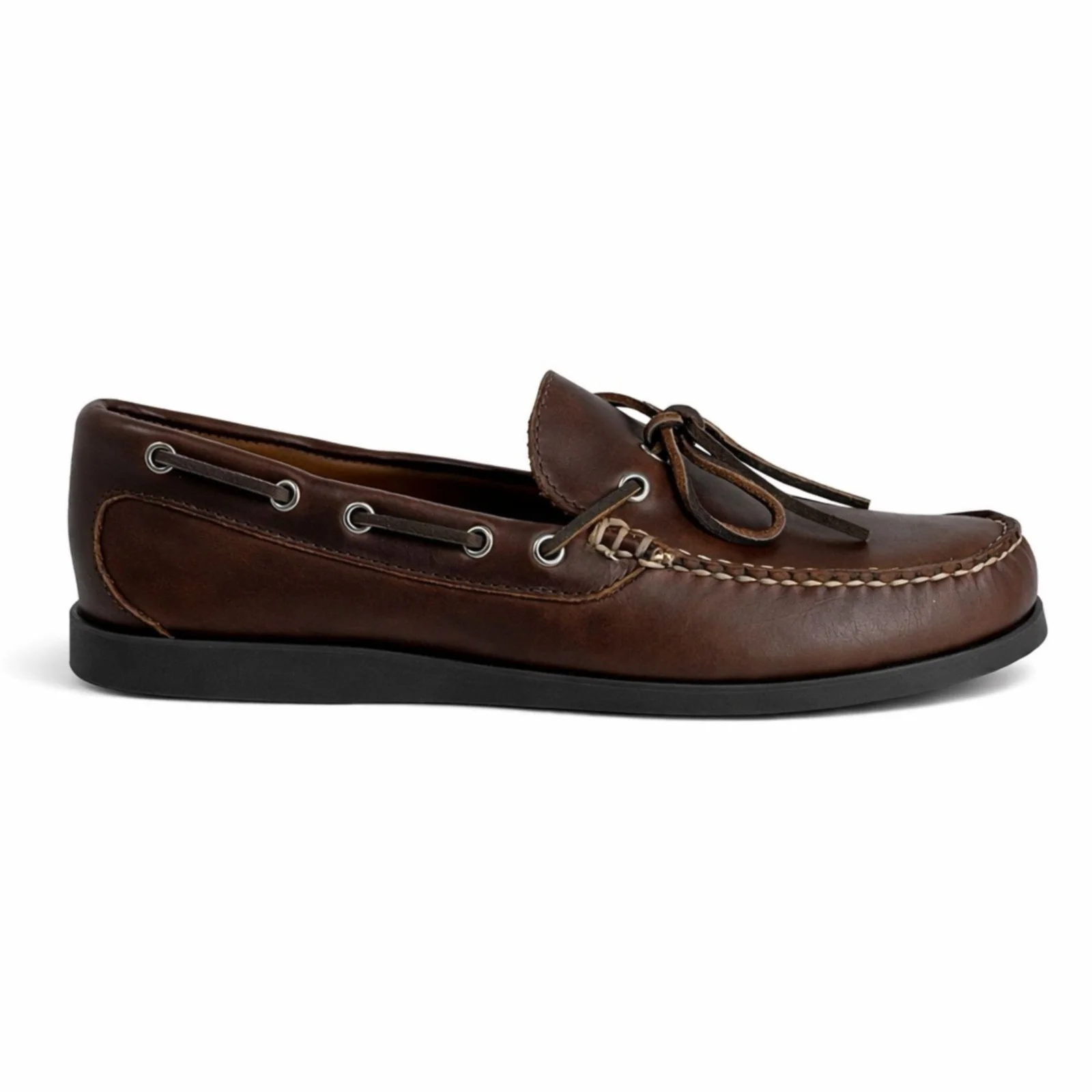 In Stock Men’s Canoe Shoe: Brown by Quoddy