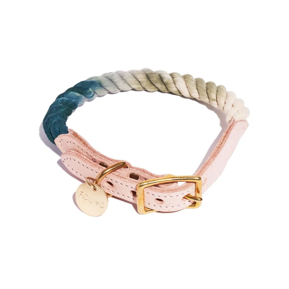 The Catskill Ombre Cotton Rope Cat & Dog Collar by Found My Animal