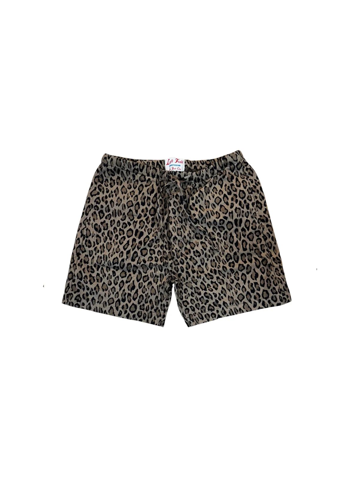 Japanese Leopard print/ Tiger stripe drawstring shorts by Left Field NYC