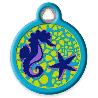 Sea Ponies Pet ID Tag by Dog Tag Art by Lupine Pet