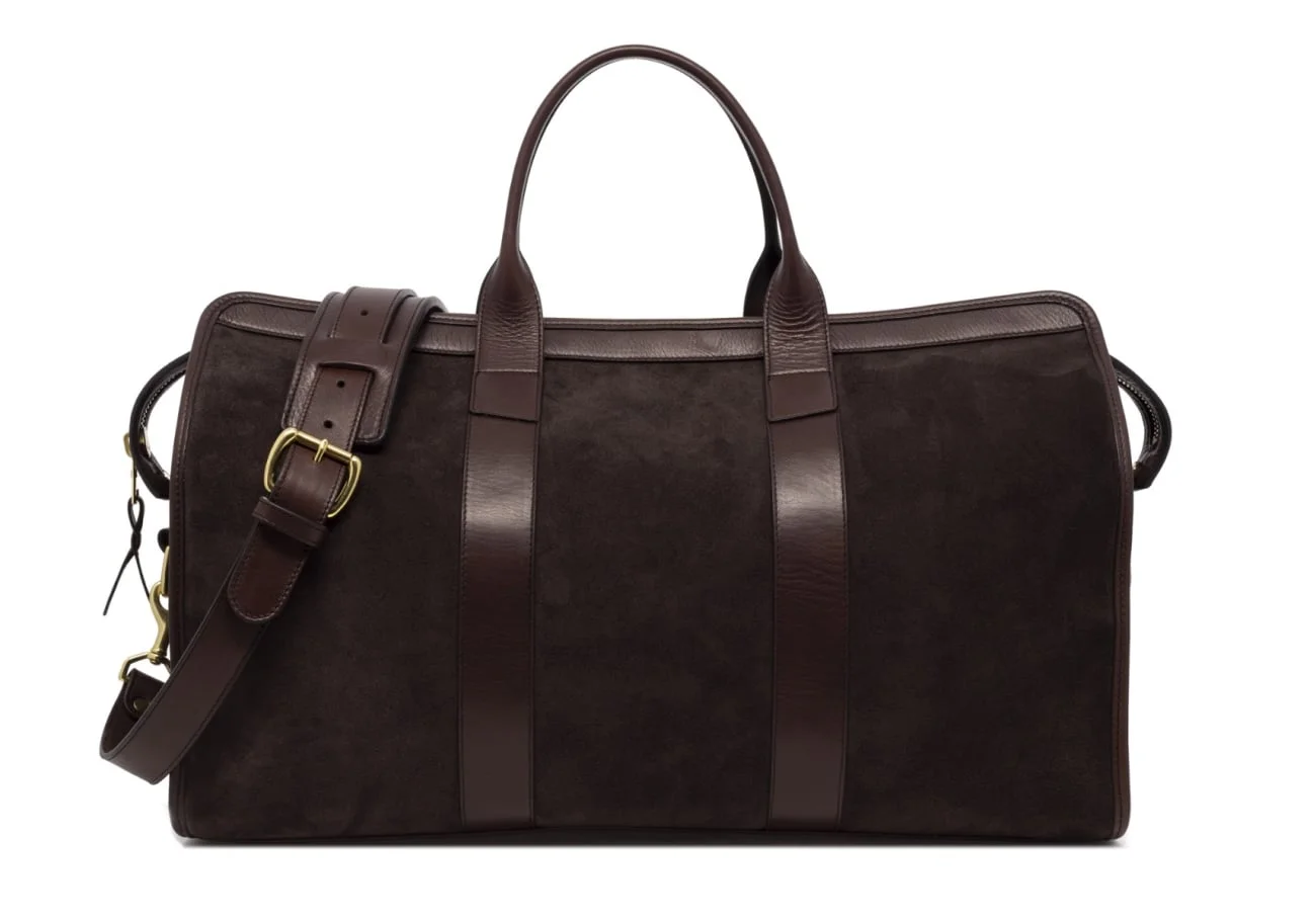 Suede Travel Duffle by Frank Clegg Leatherworks