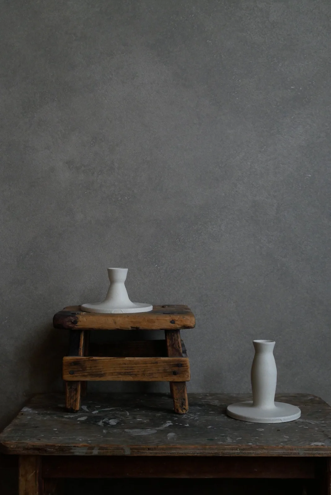 Tulip Taper Candle Holder - Sand by Notary Ceramics