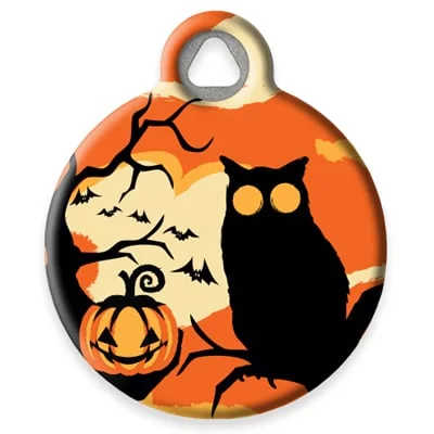 Spooky Pet ID Tag by Dog Tag Art by Lupine Pet
