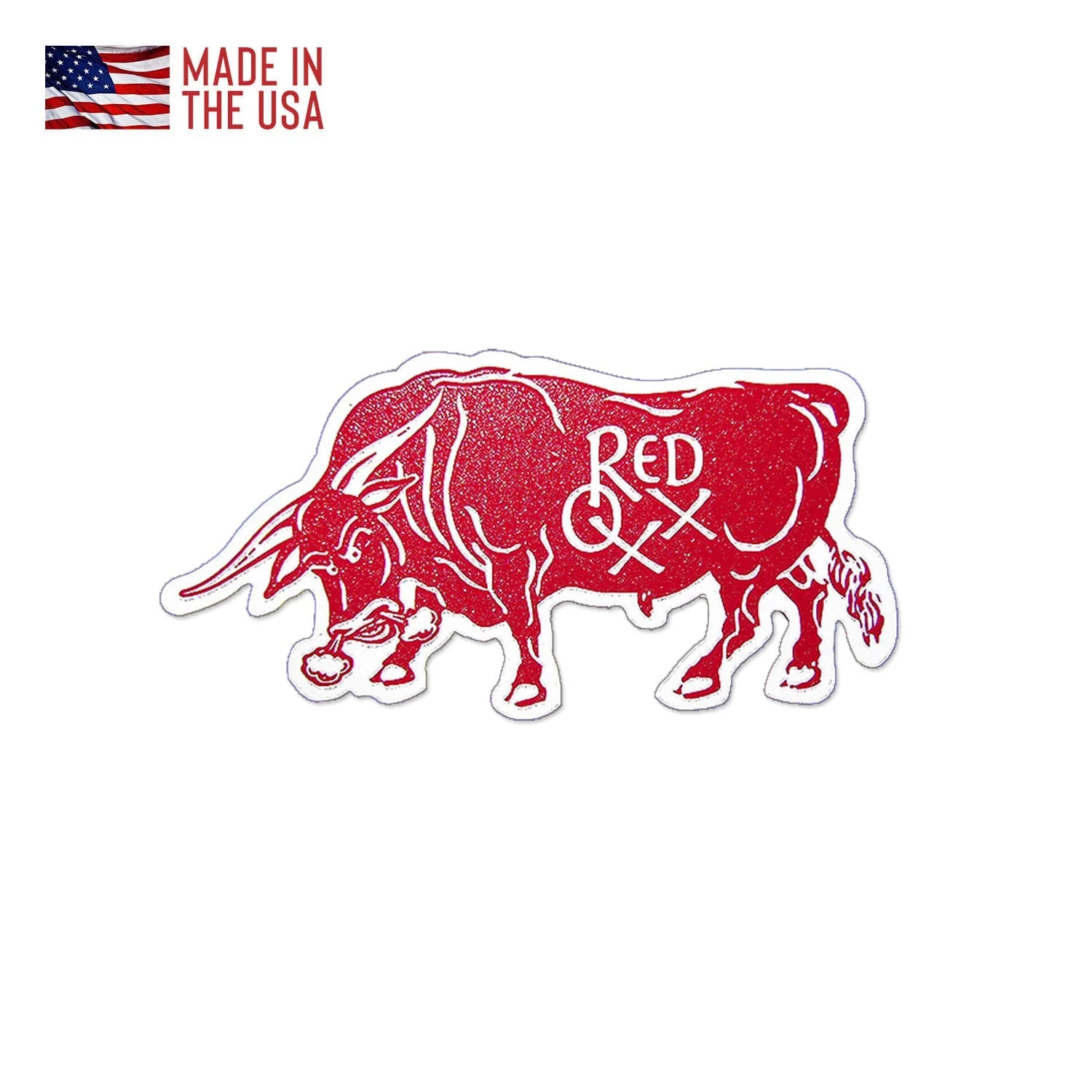 Woodcut Oxx Glitter Sticker by Red Oxx