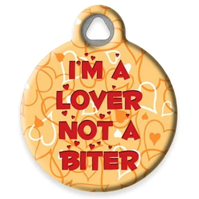 I'm a Lover Pet ID Tag by Dog Tag Art by Lupine Pet