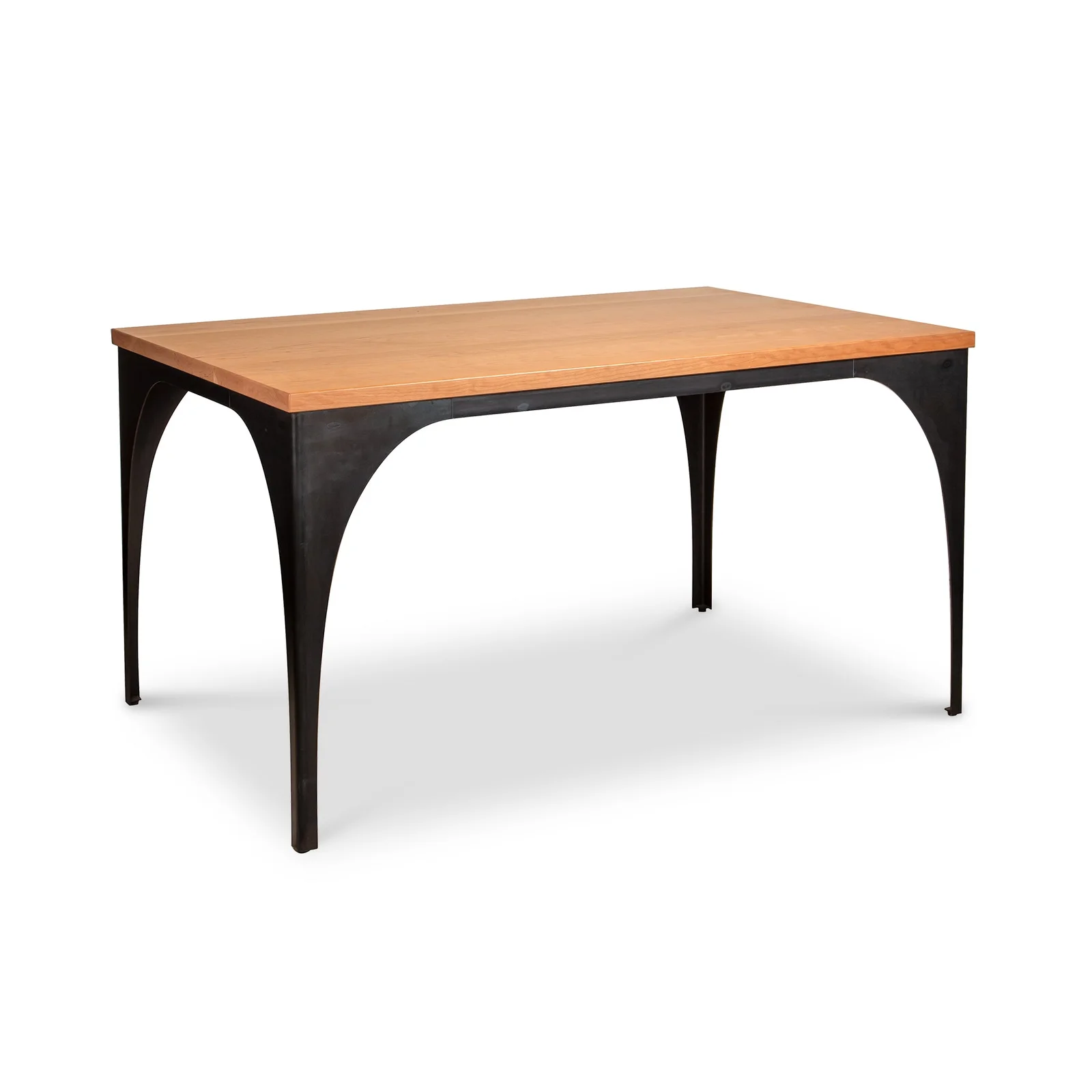 Modern Industrial Arched Table by Vermont Woods Studios