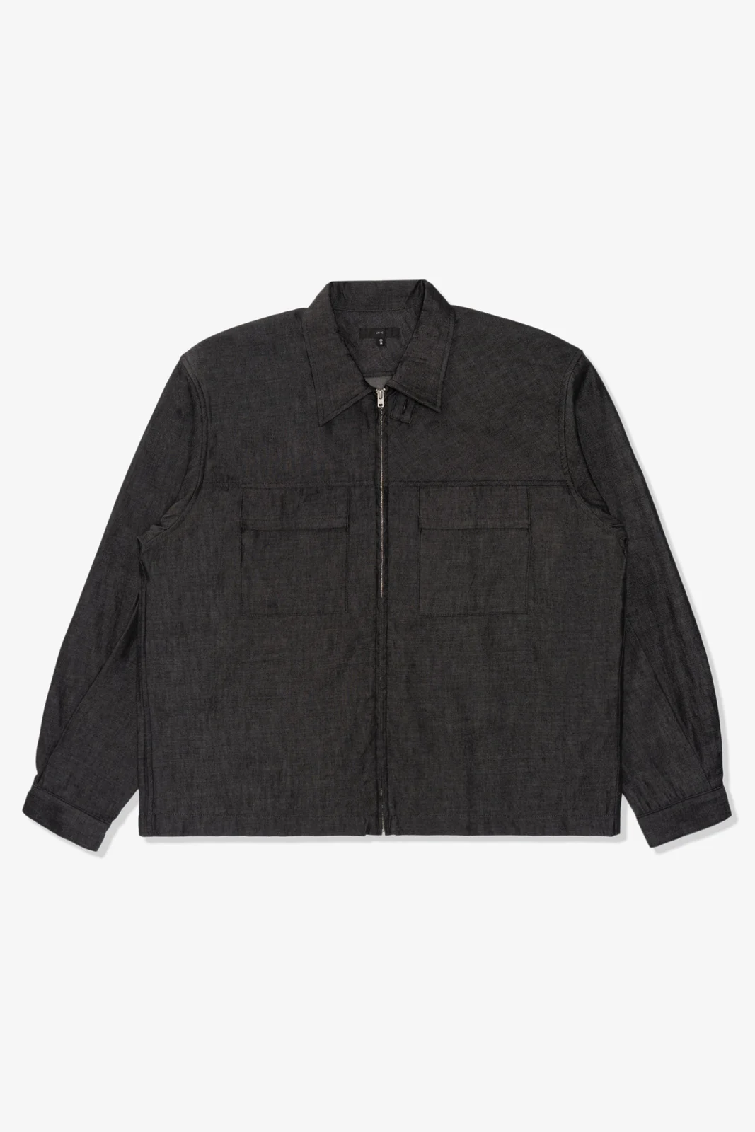 JOLIET ZIP SHIRT - BLACK CHAMBRAY by Lady White Co.