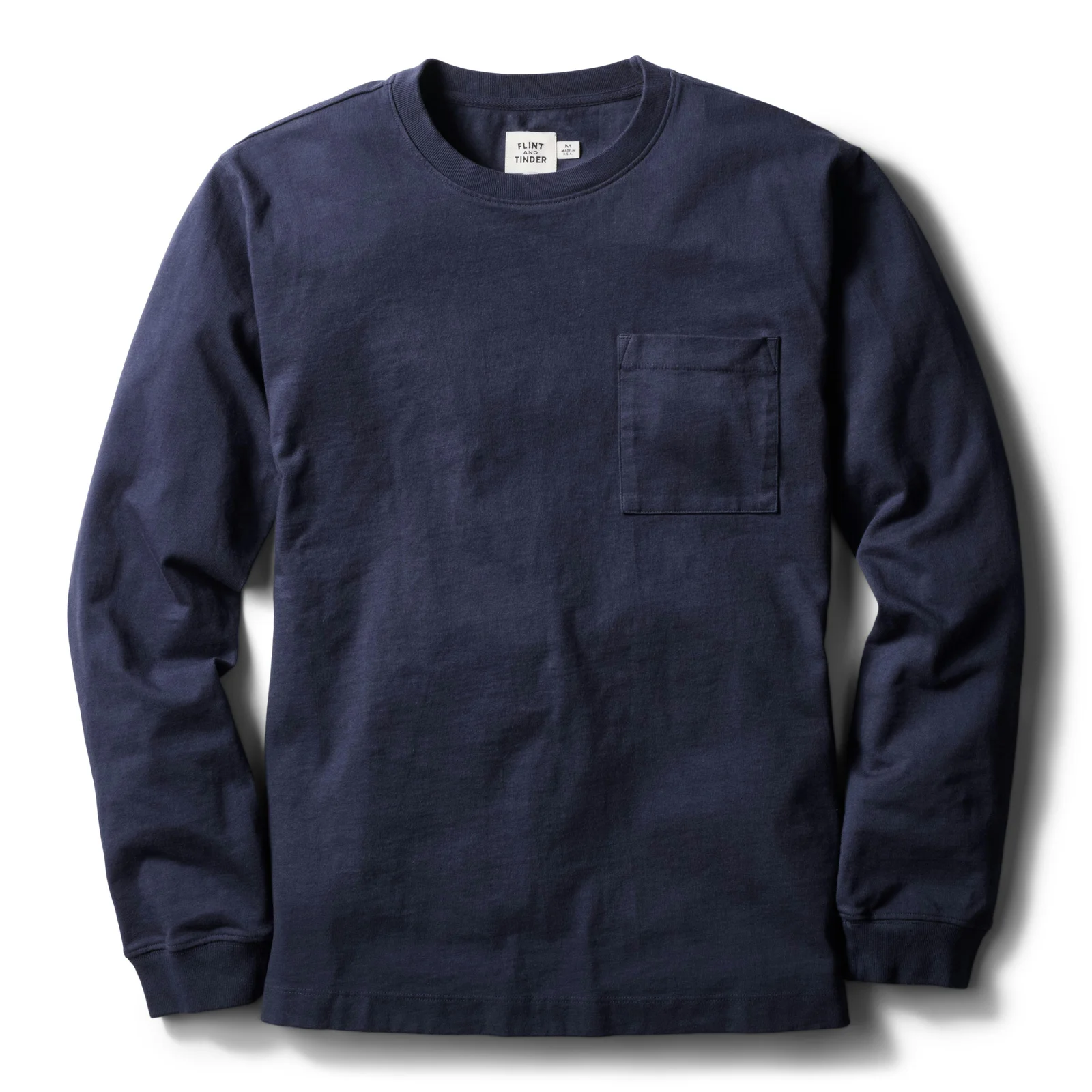 Long Sleeve American Heavyweight Pocket T-Shirt by Flint and Tinder