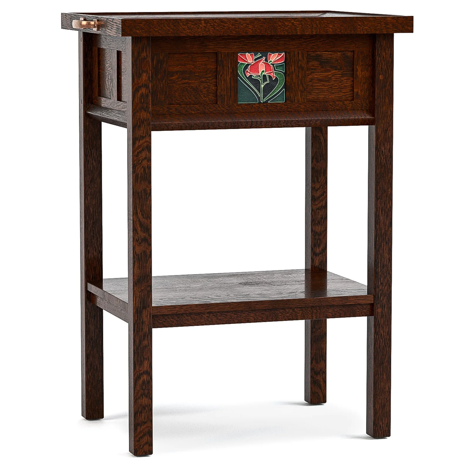 Floral Tile Tray Table by Stickley