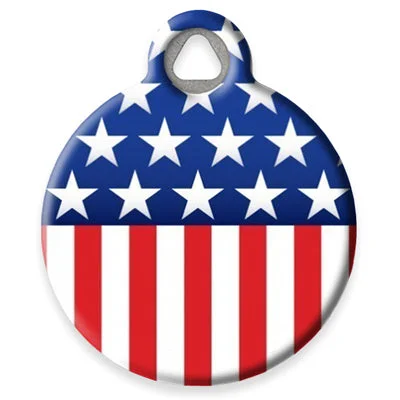 Stars and Stripes Pet ID Tag by Dog Tag Art by Lupine Pet