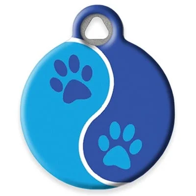 Blue Paws Pet Id Tag by Dog Tag Art by Lupine Pet