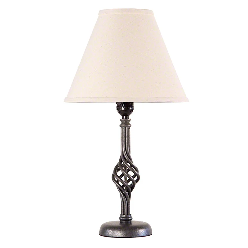 Small Twist Basket Table Lamp - Clearance by Vermont Woods Studios