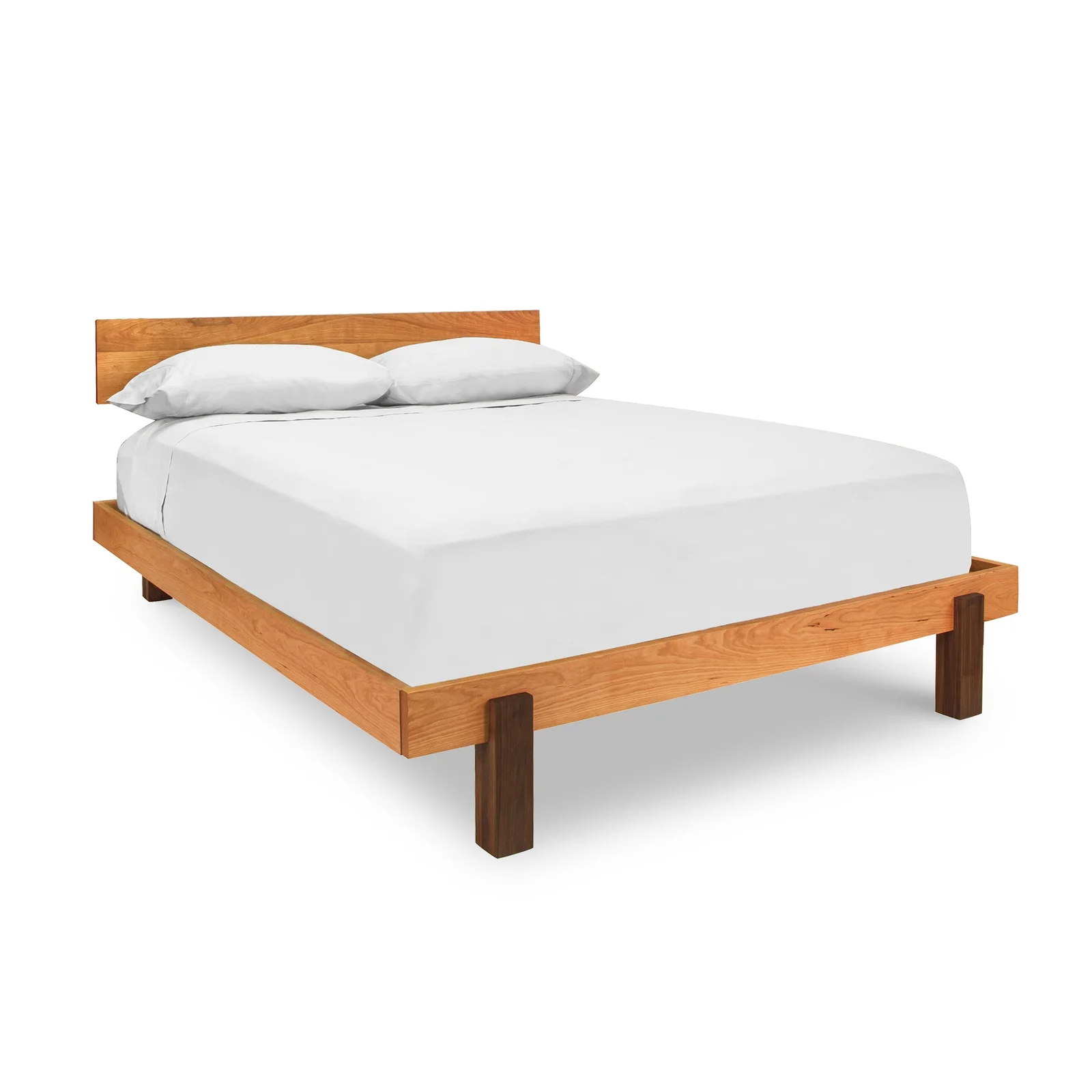 Modern American Platform Bed by Vermont Woods Studios
