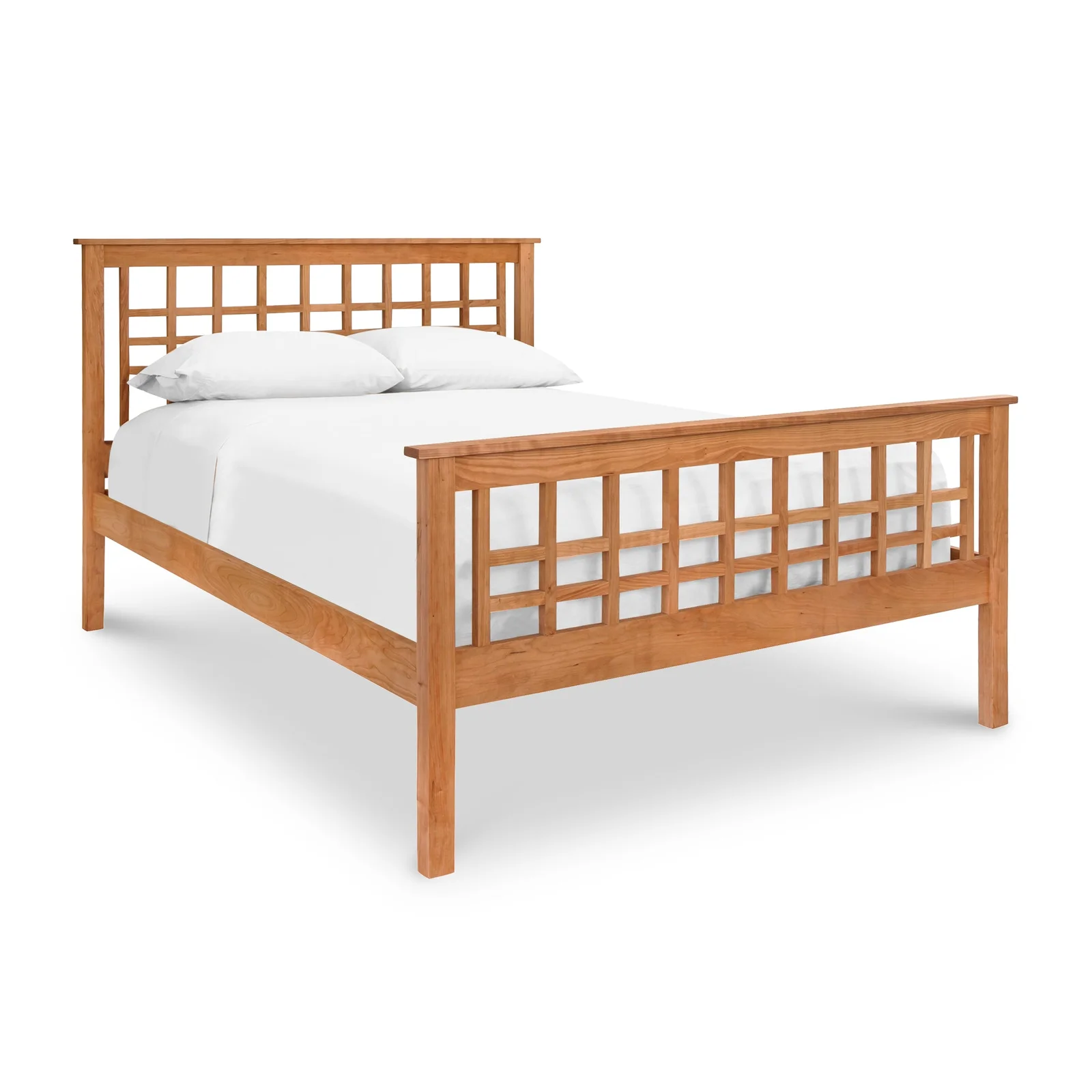 Modern Craftsman High Footboard Bed by Vermont Woods Studios