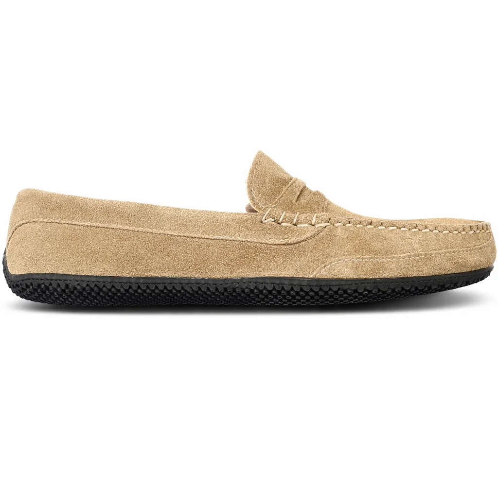 Men’s LE Vessel Driver: Mushroom Suede by Quoddy