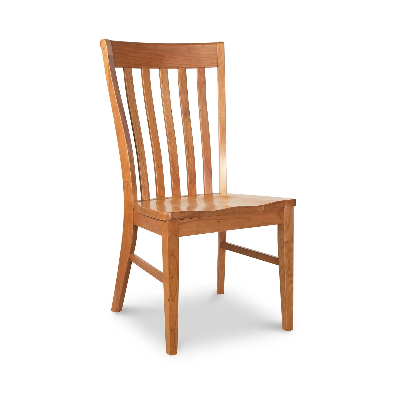 Country Shaker Side Chair with Scooped Wooden Seat - Display Model by Vermont Woods Studios