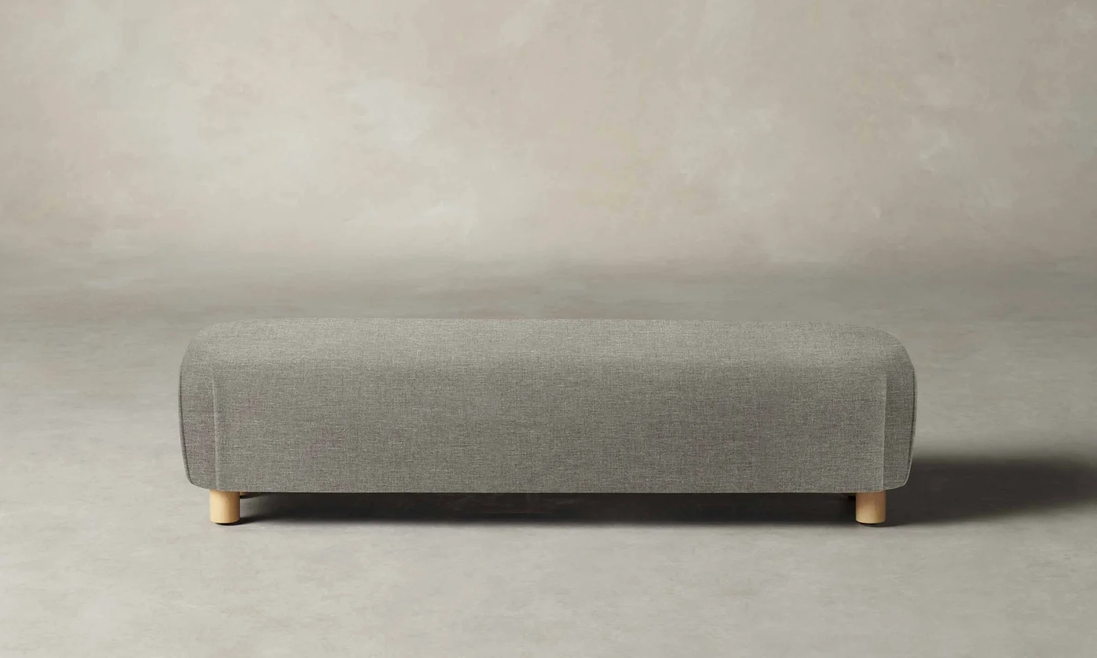 The Perry Bench - Heritage Belgian Linen Agate by Maiden Home
