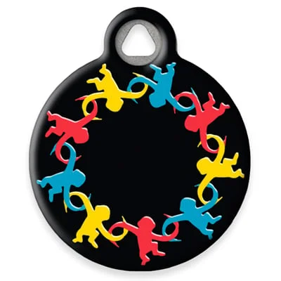 Monkey Business Pet ID Tag by Dog Tag Art by Lupine Pet
