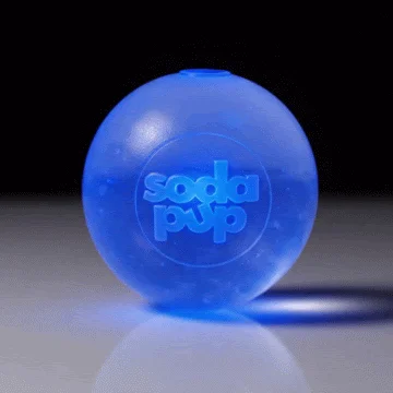 Strobe Ball Light-Up Dog Toy - Durable Floating Chew Ball | Made in USA by SodaPup