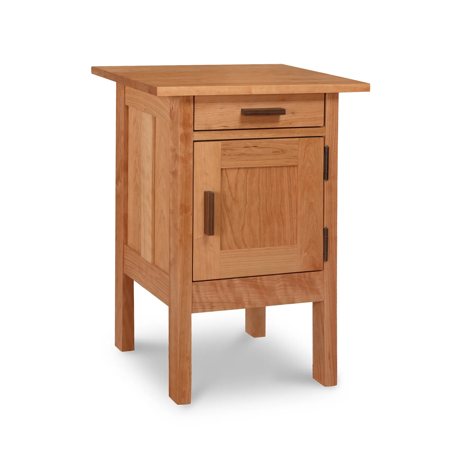Modern Craftsman 1-Drawer Nightstand with Door by Vermont Woods Studios