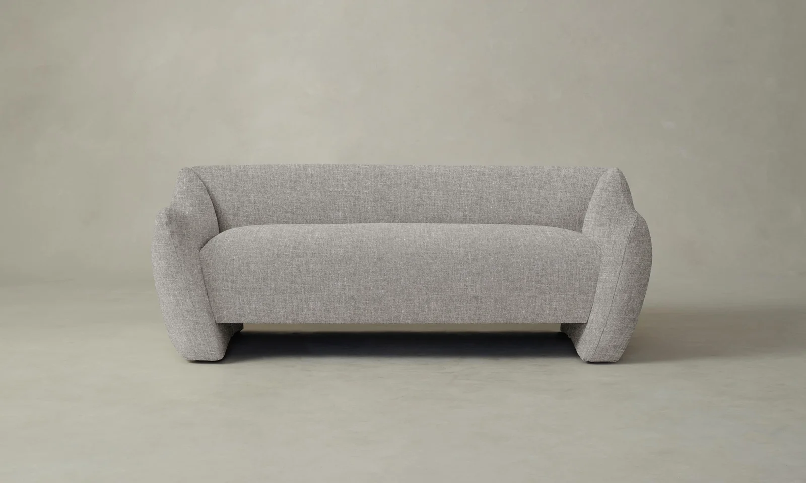 The Bond Settee - Heritage Belgian Linen Agate by Maiden Home