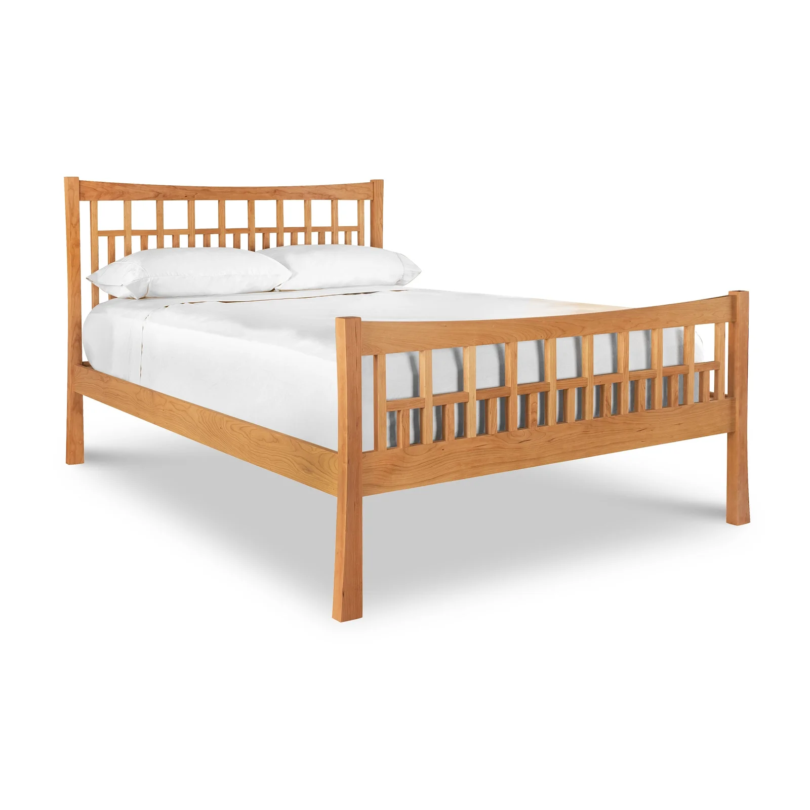 Contemporary Craftsman High Footboard Bed by Vermont Woods Studios