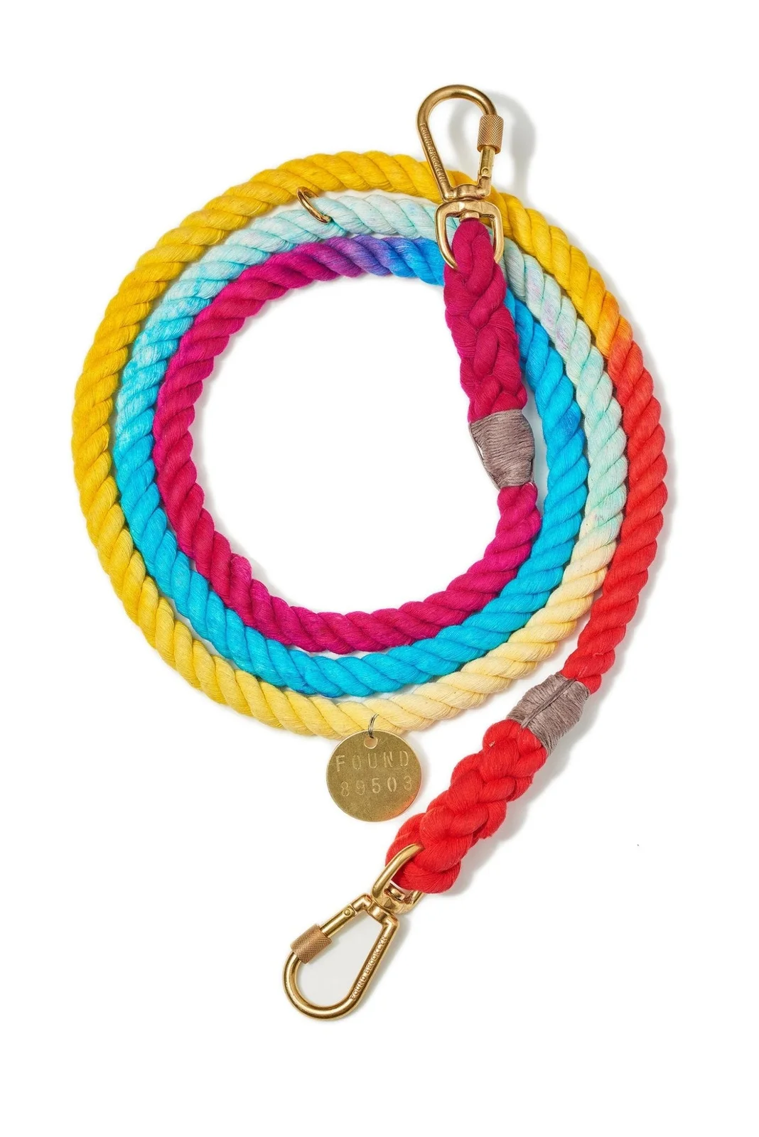 Prismatic Cotton Rope Dog Leash | Adjustable | Found My Animal by Found My Animal