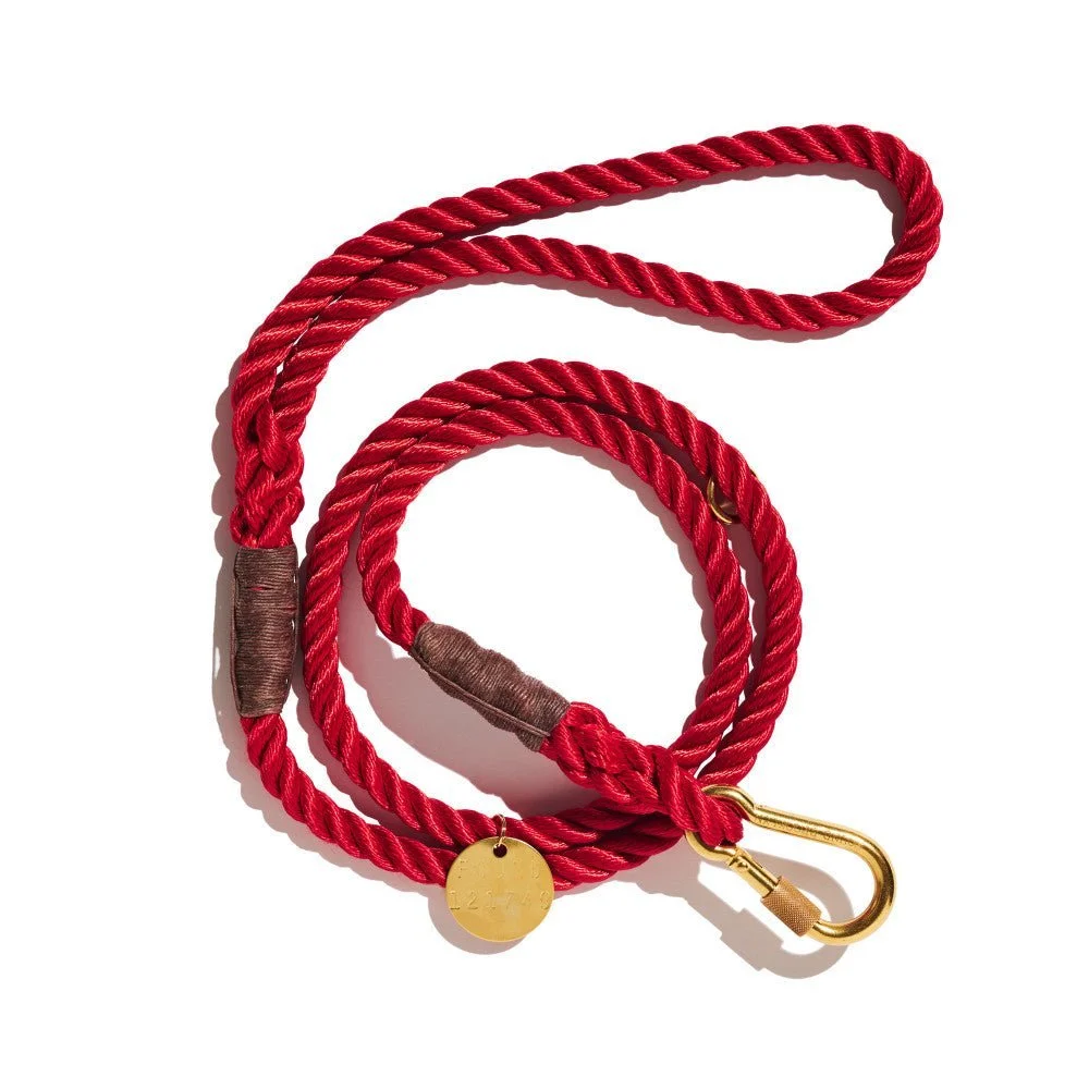 Red Rope Leash, Standard by Found My Animal